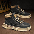 Men's spring new arrivals: british retro mid-cut martin boots, men's casual work shoes, trendy low-top ankle boots, leather shoes