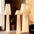 Wabi-sabi style all-over luminous large floor lamp, cream style living room, sofa, b&b atmosphere, bedroom fabric lighting