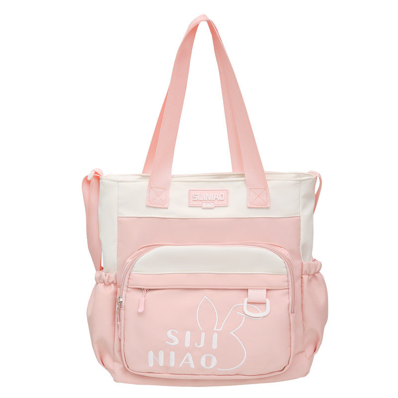 School bag for female junior high school students, large-capacity high-value backpack, new third to ninth grade lightweight primary school backpack