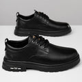 Autumn new arrivalmen handmade online business casual leather shoes men's retroworkwear big toe tie back soft bottom breathable leather shoes