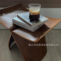 Creative entrance shoe changing stool for home small stool fitting room stackable log butterfly stool track kids small stool