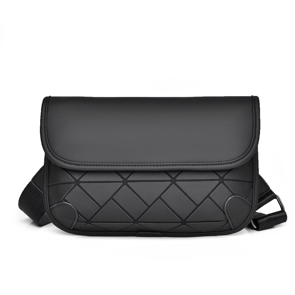 New Internet celebrity rhombus men's bag messenger bag premium shoulder bag Korean version diagonal cross mobile phone bag men's bag outdoor satchel