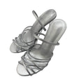 Spanish 2025 summer new women's shoes black pink thin strap decorated leather fashion casual commuter high heel sandals