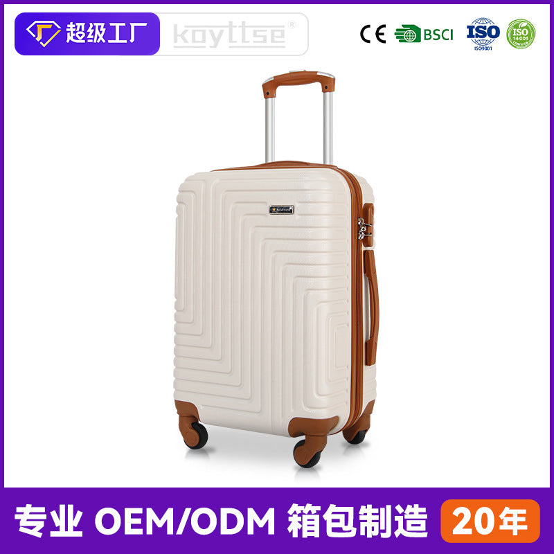 Cross-border suitcase trolley case fashion universal wheel wear-resistant and strong suitcase boarding password box wholesale