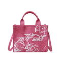 New small tote bag - cross-border women's bag - light luxury, large capacity commuter handbag - printed graffiti crossbody bag