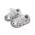 Vancahao kids flower white shoes soft bottom toddler shoes autumnew arrival german training sneakers women's sports shoes