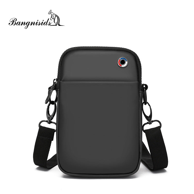 Spring new men's Oxford cloth shoulder bag simple small satchel diagonal span backpack casual multi-functional small bag lightweight