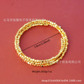 Back-to-school gift three-ring fashion square bead design women's bracelet, suitable for daily wear as a party gift