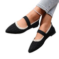new arrival: plus-size women's flat loafers for cross-border e-commerce – flyknit fabric, fashionable round toe, breathable slip-ons – wholesale available