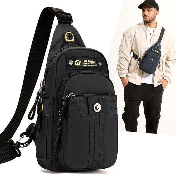 WEPOWER New Outdoor Commuter Breast Bag Leisure Travel Multifunctional Backpack Men's Portable Shoulder Crossbody Bag