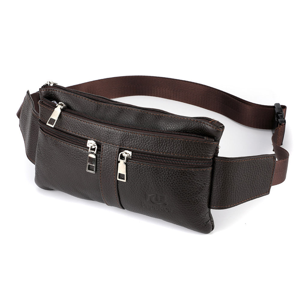 New fanny pack, wear-resistant men's multi-functional breast bag, men's bag, messenger bag, high-end mobile phone bag, men's fanny pack.