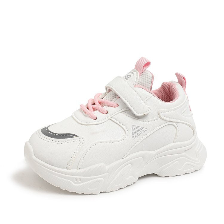 Children's dad shoes spring and autumn new breathable girls sports shoes Internet celebrity soft sole student version trendy boys running shoes