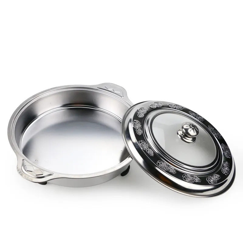 Manufacturer stainless steel four-legged stove casual hotel restaurant buffet stove outdoor picnic four-legged square stove round stove wholesale
