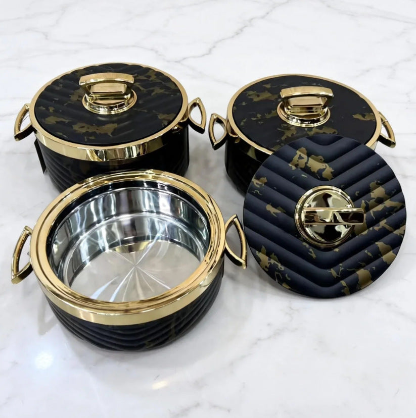 Food warmer 3pcsexportclassy large-capacity insulated lunch box 1.5l-2l-2.5l insulated tableware