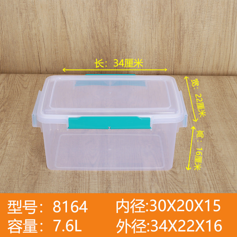 Fat cat thickened fresh-keeping box deepened food grade PP plastic refrigerator freezer box large capacity heightened storage box wholesale