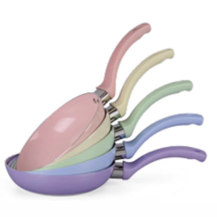 Customized frying pan, macaron color series, for homeinduction cooker neutralflats pan, ceramic cooking pot, non-stick pan, pancake