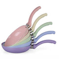 Customized frying pan, macaron color series, for homeinduction cooker neutralflats pan, ceramic cooking pot, non-stick pan, pancake
