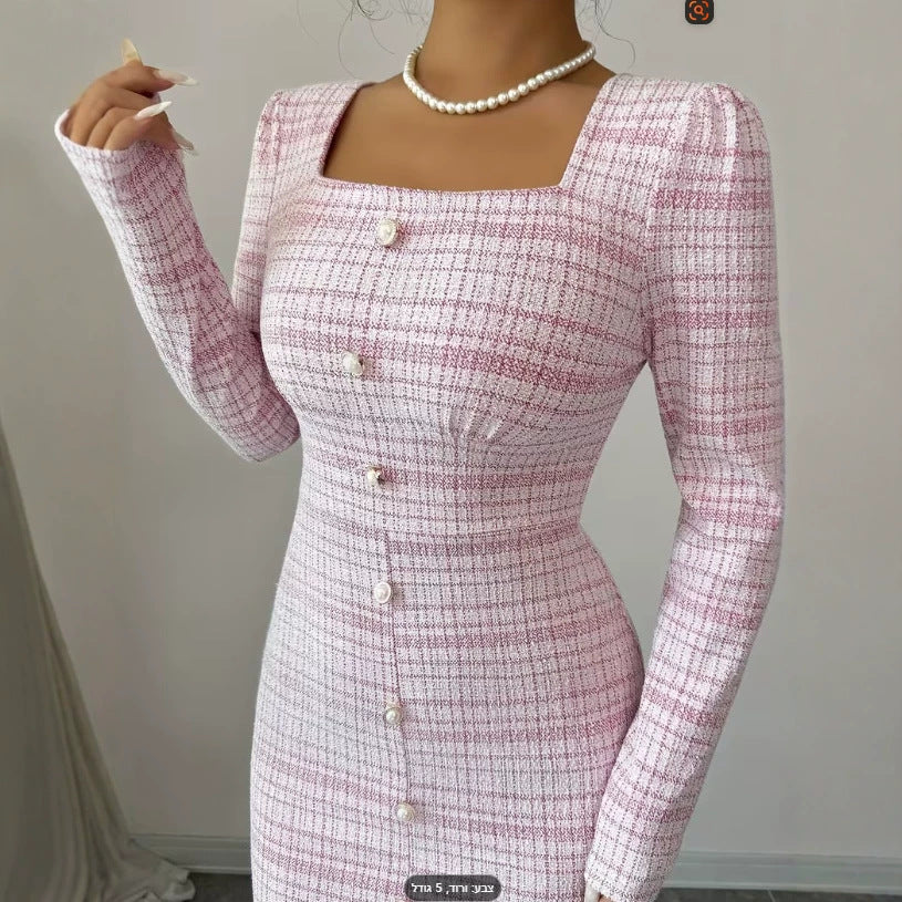 summer european and american  new arrival: slim-fit, figure-flattering, and elegant party dress