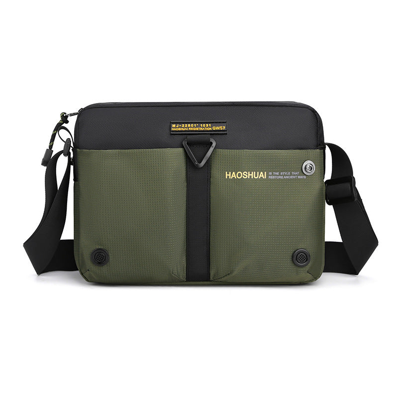 Cross-border new men's messenger bag outdoor sports shoulder bag fashion casual men's bag simple business briefcase