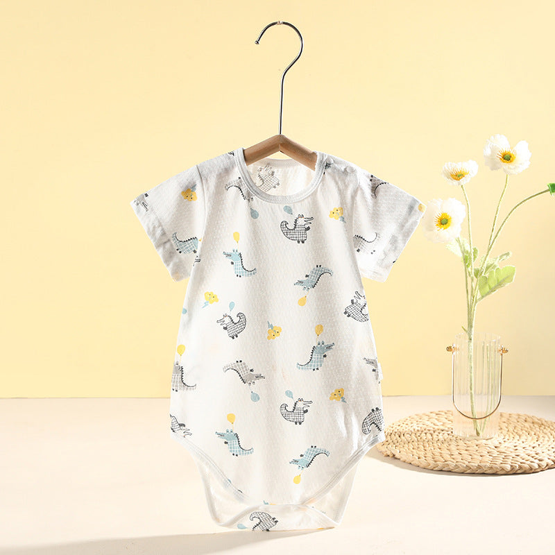 Baby short-sleeved romper, summer romper, triangle romper, newborn summer pajamas, baby onesie