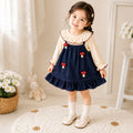 Dress baby girl mushroom cartoon dress baby spring & fallsweet fresh silmdressgirl korean style