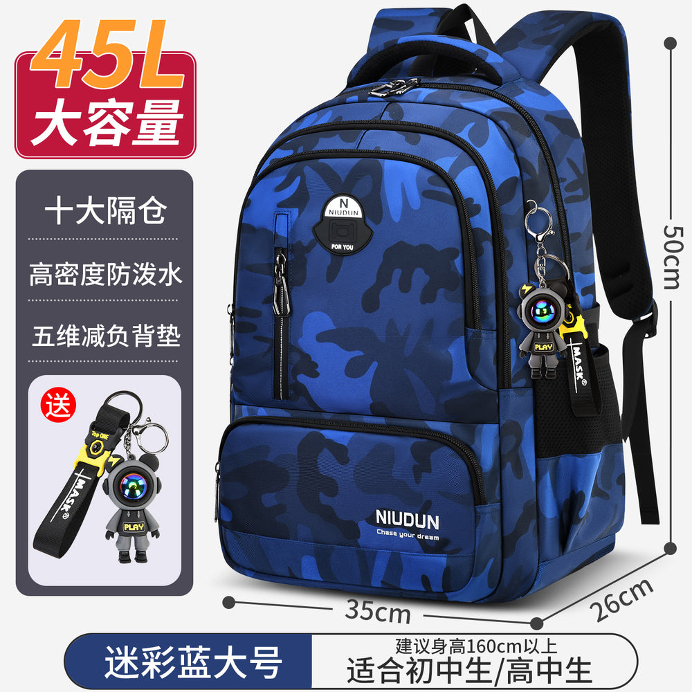 2026 new school backpack for middle and high school students - boys' and girls' large capacity, lightweight, ergonomic backpack