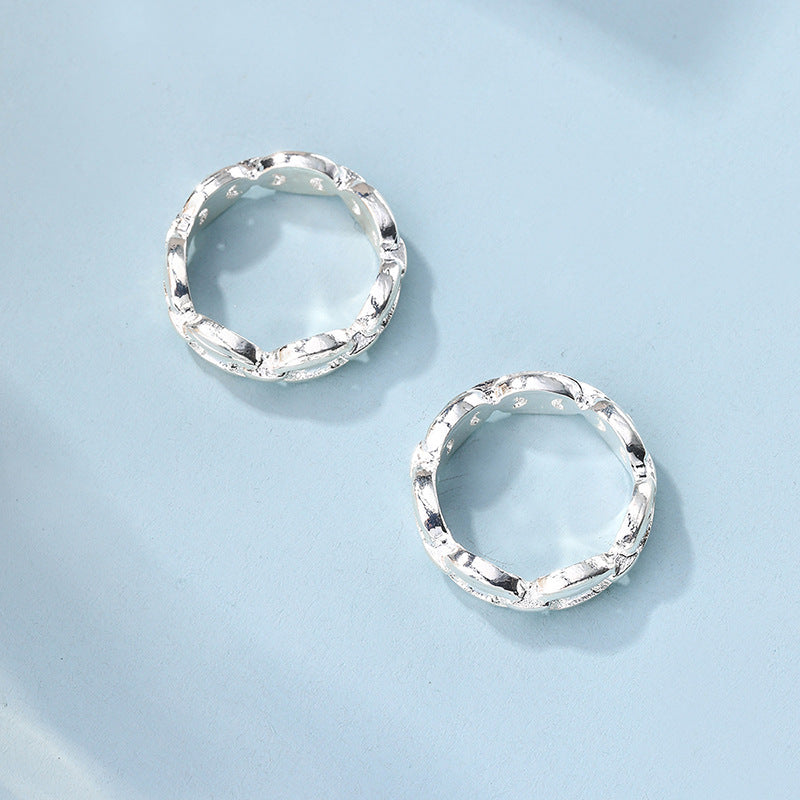 Wholesale alloy ring sets - european & american cross-border jewelry - women's minimalist irregular bold unique design hip-hop rings