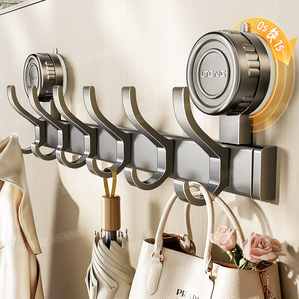 Strong vacuum suction cup hook No punching Strong load-bearing door Hanging hanger Entry door Clothes rack Storage