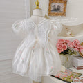 summer girls' dress - stylish butterfly wing design, sweet little girl's puff sleeve princess dress - clearance sale on remaining sizes