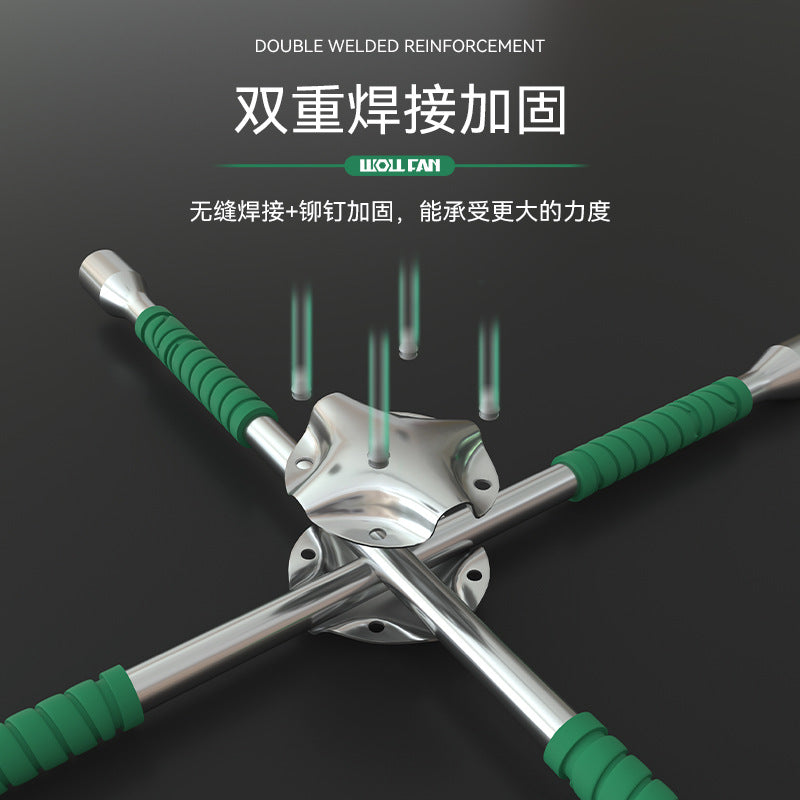 Manufacturer wholesale labor-saving car tire cross wrench sleeve tool mirror network where steel cross sleeve wrench