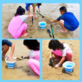 Baolian sea catching tool suit seaside digging clam shovel rake equipment digging tool kids beach three-piece set