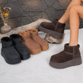plus sizethick soleknee socks snow boots for women  autumn winternew arrivalfleece-linedthickenedheattech cotton shoes for women