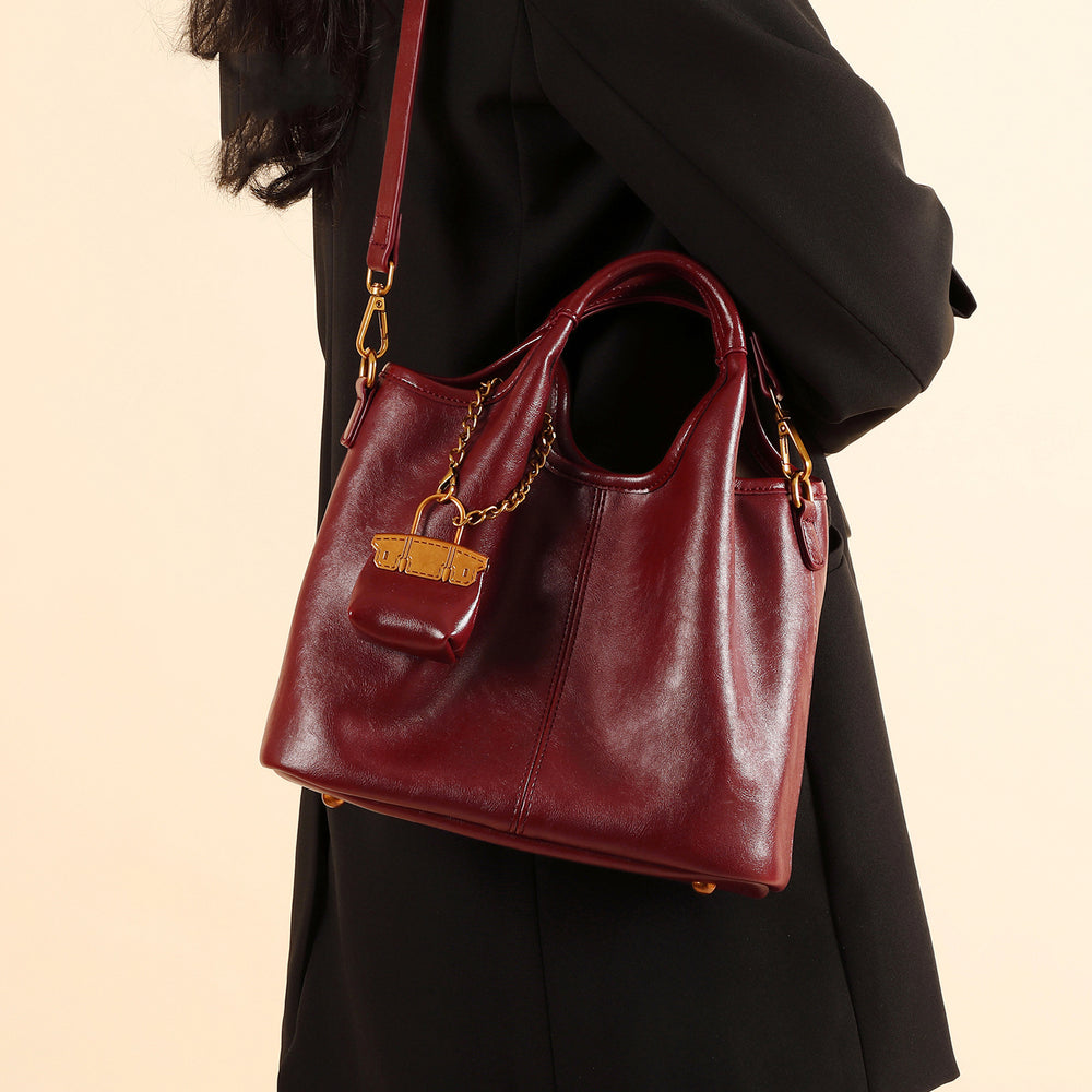 High-end 2025 new red bridal bag - versatile everyday use, commute-friendly mother-child bag, shoulder bag, crossbody bag, handbag, wedding bag