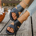 summer new arrival: women's plus-size flat slippers for cross-border e-commerce. wholesale available. dropshipping to  and . (price difference: $0.67)