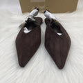 Za2025 winter new pointed-toe leopard print women's shoes - spring/autumn retro soft sole suede black commuter shoes