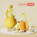 Anti-pinch baby nail scissors set newborn baby small scissors kids nail clippers nail polisher wholesale storage