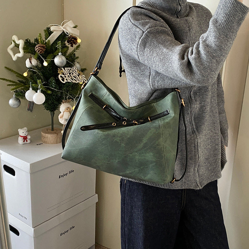 Premium sense retro large-capacity backpack bag women's 2025 autumn and winter new multi-purpose shoulder messenger bag tote bag
