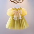 summer korean style french fairy dress - kids' large bow tutu dress for baby girls - purple tulle dress