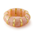 Acrylic smudged bracelet wholesale fashion cross-border stylish exaggerated multi-color accessories high-end wide elastic bracelet