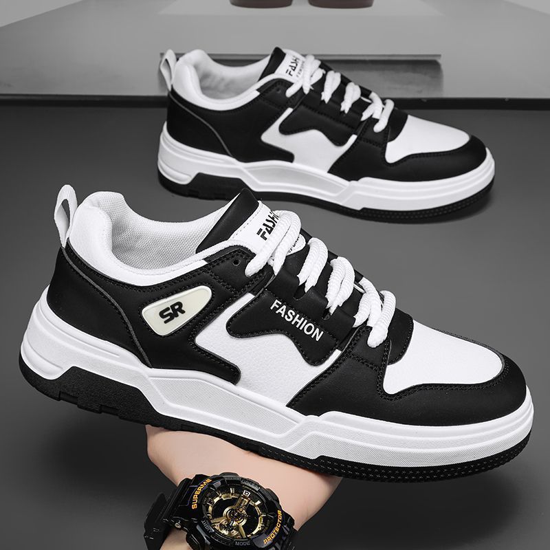 2025 new spring men's ins-style sneakers: waterproof athletic shoes, casual low-top flats, versatile and breathable