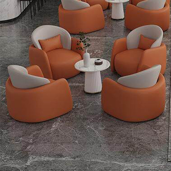 Sales office reception sofa, dessert shop, coffee shop sofa, coffee table combination, company business reception sofa, round table