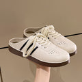 2025 spring/summer new collection: closed-toe loafers - stylish, minimalist, slip-on, korean-style flat rope-tie half shoes