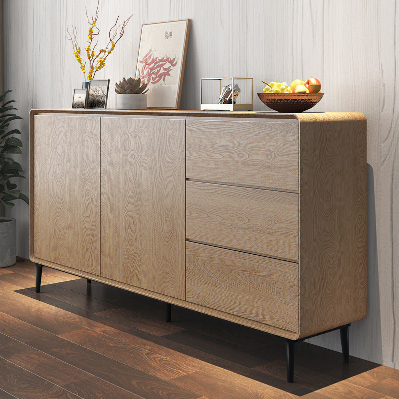 Solid wood sideboard - minimalist tea cabinet for living room, nordic kitchen storage cabinet, entryway console table, storage cabinet