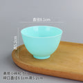 High bottom small bowl lake blue