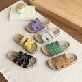 Women's new fashionable polka dot flat sandals with ankle strap – perfect for beach, pool, or skirted outfits