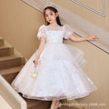 ready-to-ship girls' dresses,  new elegant wedding flower girl princess dresses, children's princess dresses for piano recitals