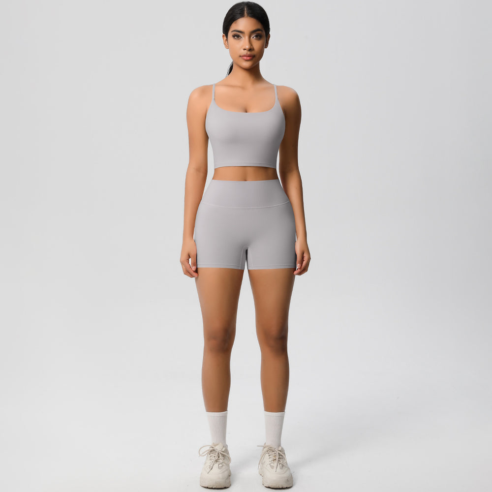 Spring/summer outdoor casual running yoga outfit set - new cloud-like quick-dry compression sportswear set for running and fitness