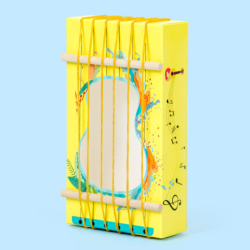 Science experiment DIY homemade rubber band piano sound transmission acoustics gizmo technology gizmo material package set