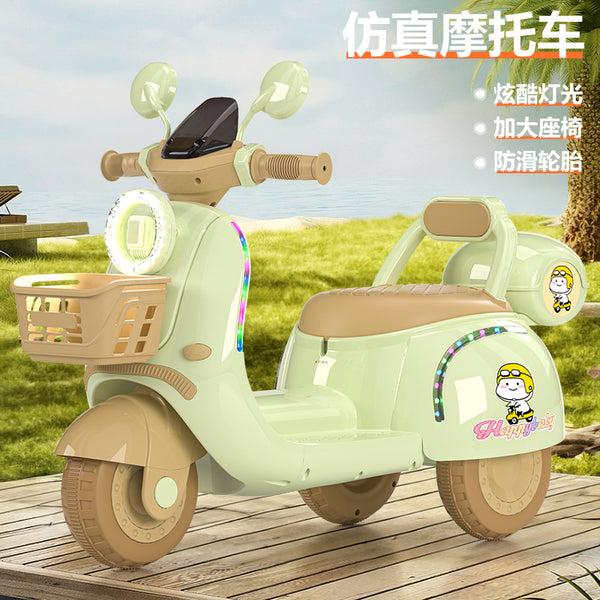 New children's electric motorcycle tricycle boys and girls baby car children can sit charging remote control toy car