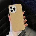 Custom high-value imd glitter luxury fashion magnetic solid color minimalist phone case for apple 16/15/14